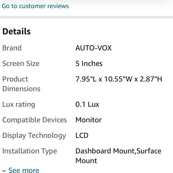 Autovox solar wireless auto rear backup camera w/5”lcd monitor/screen - Picture 13 of 14